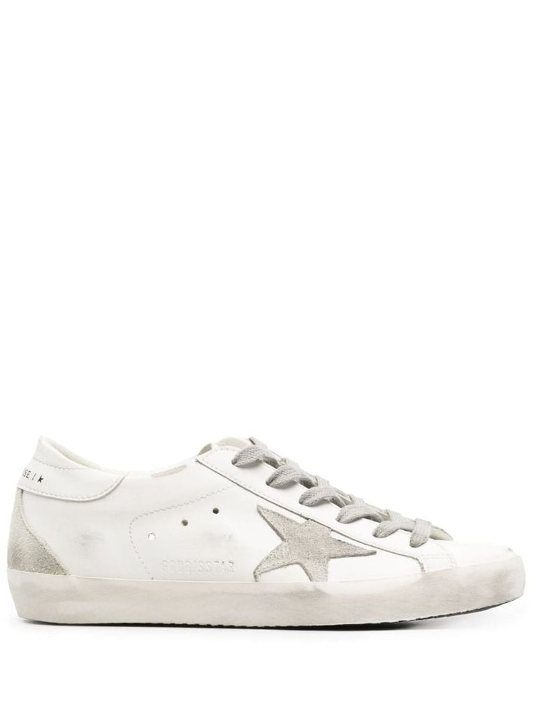 White Super Star Leather Sneakers