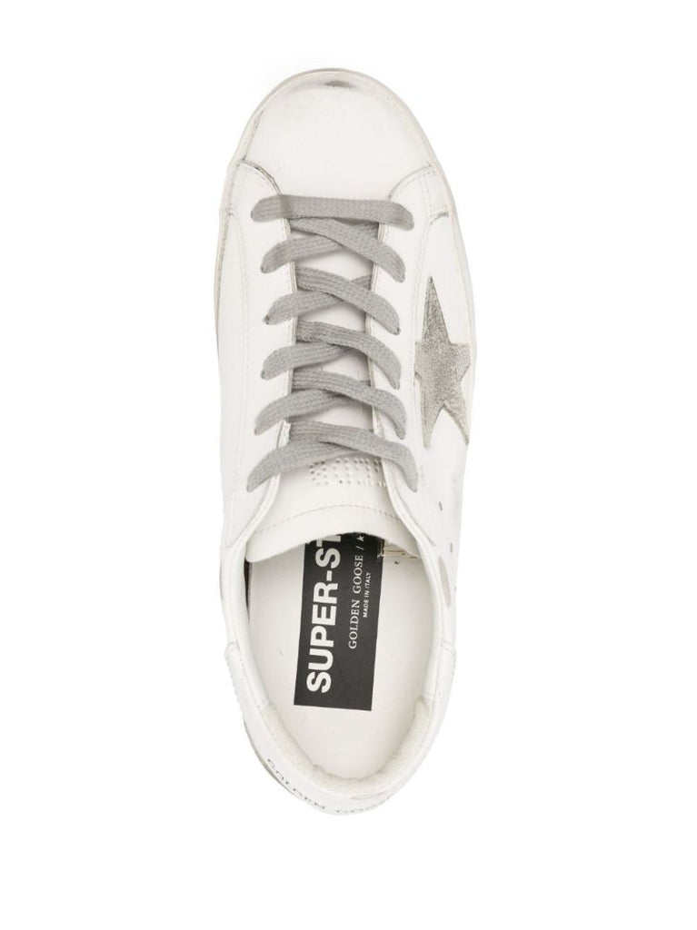 White Super Star Leather Sneakers