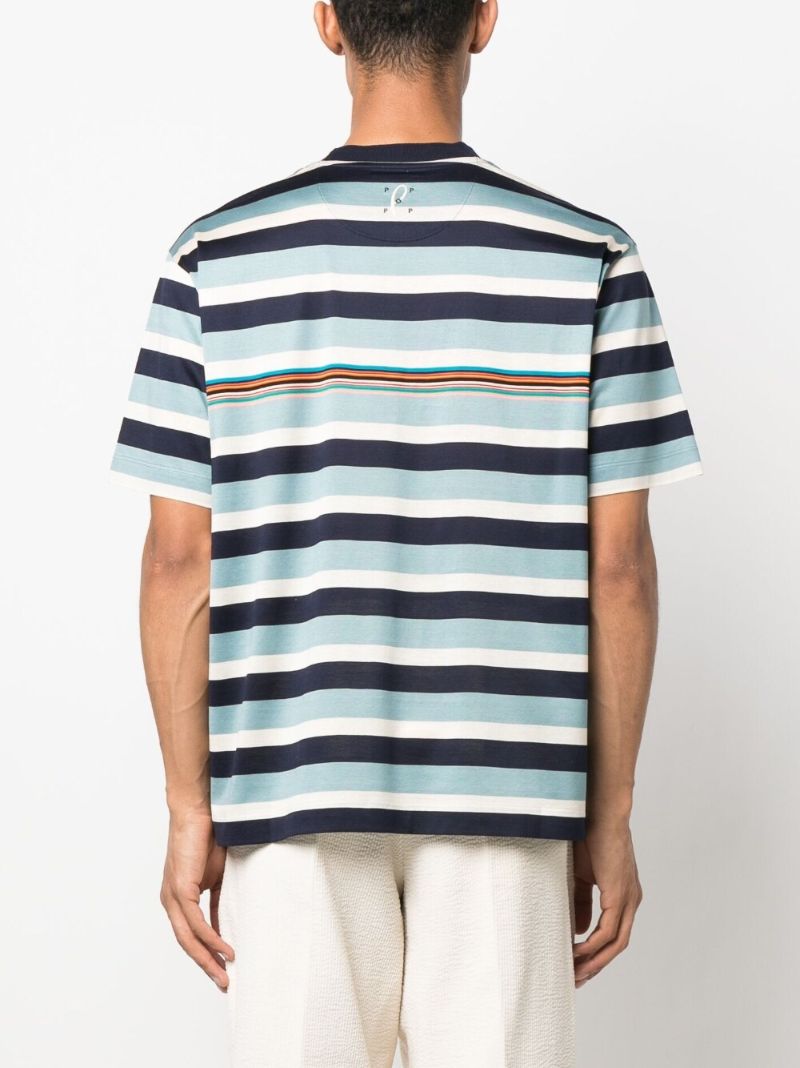 X Paul Smith Blue Striped T-shirt
