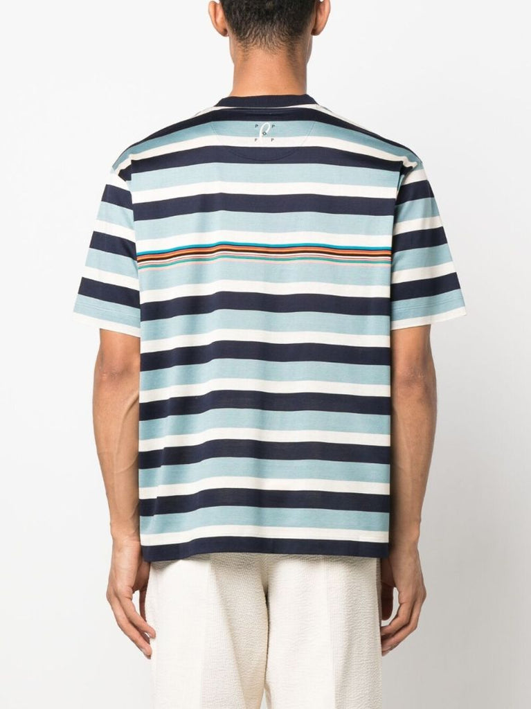X Paul Smith Blue Striped T-shirt