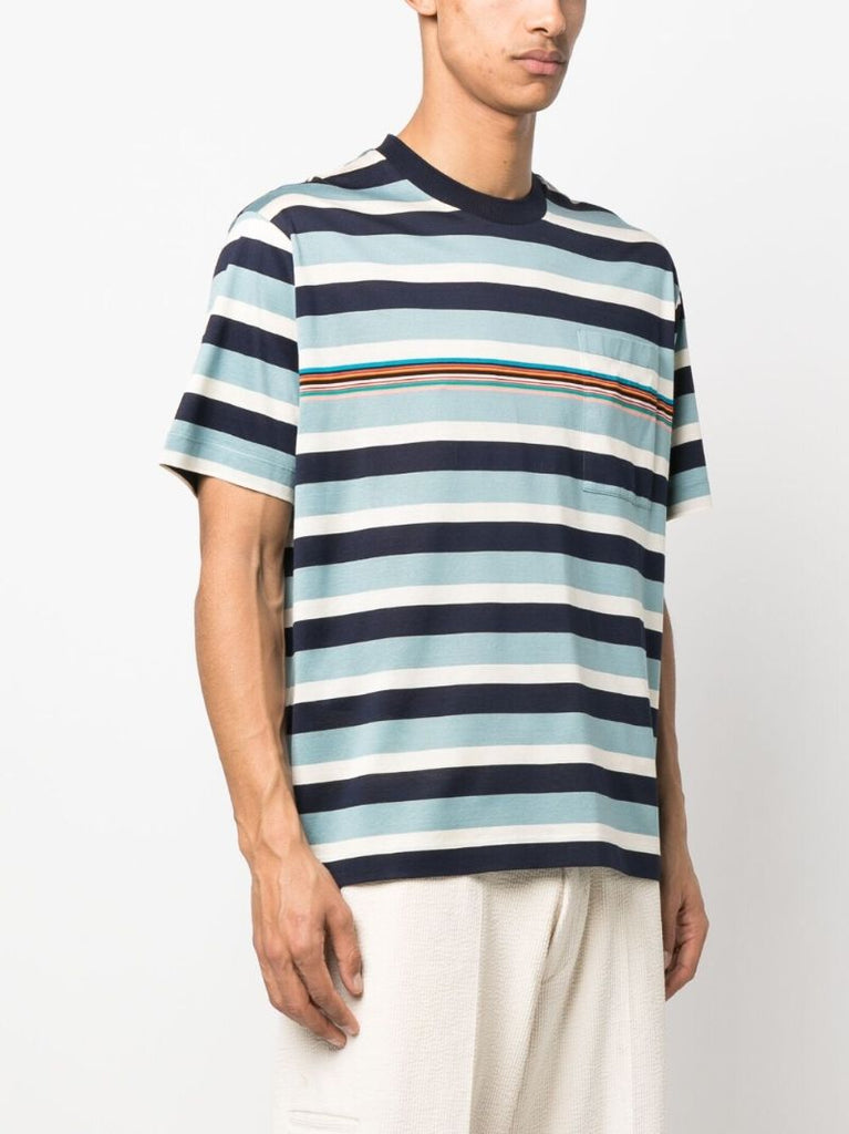 X Paul Smith Blue Striped T-shirt