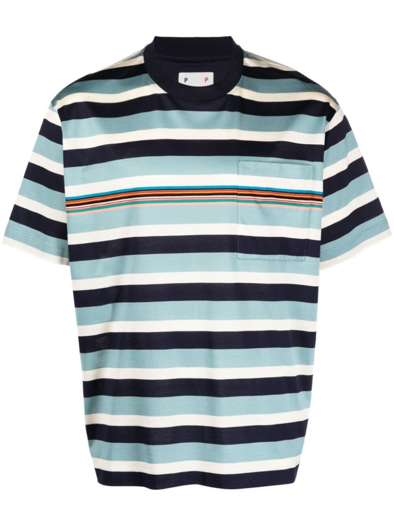 X Paul Smith Blue Striped T-shirt