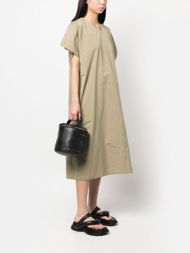 Black Hat Box Leather Bag