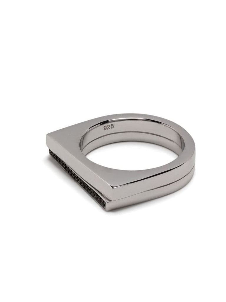 Sterling Silver Step Spinel Ring