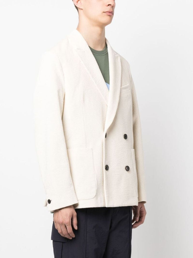 X Pop Trading Company Neutral Double-breasted Corduroy Blazer