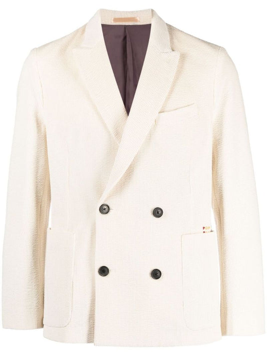 X Pop Trading Company Neutral Double-breasted Corduroy Blazer