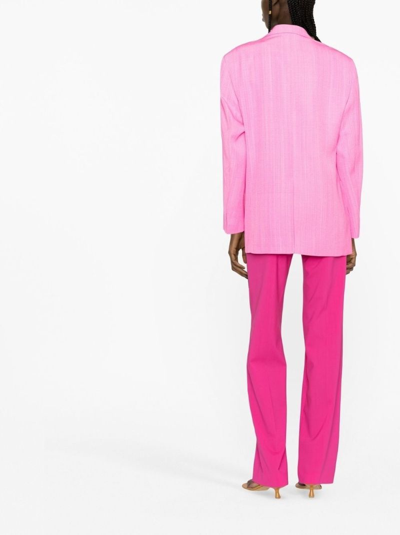 Pink La Veste D'homme Single-breasted Blazer