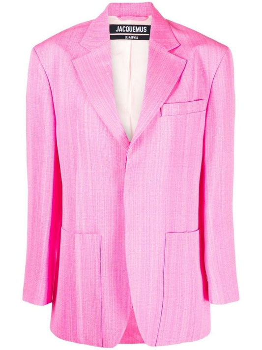 Pink La Veste D'homme Single-breasted Blazer