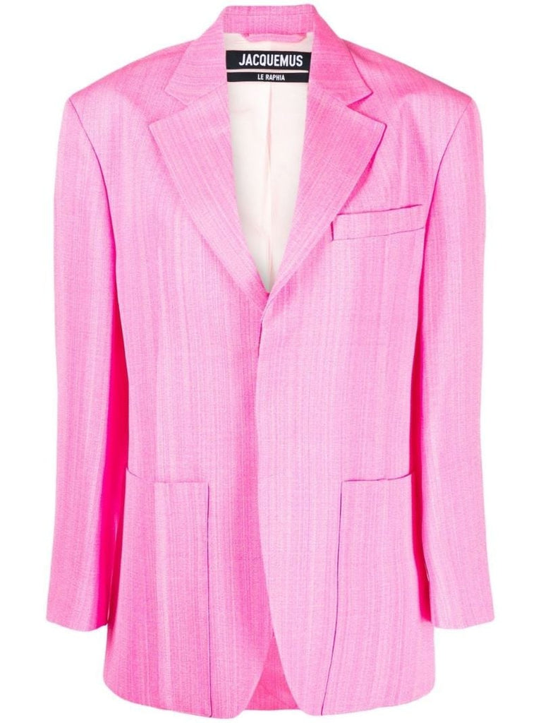 Pink La Veste D'homme Single-breasted Blazer