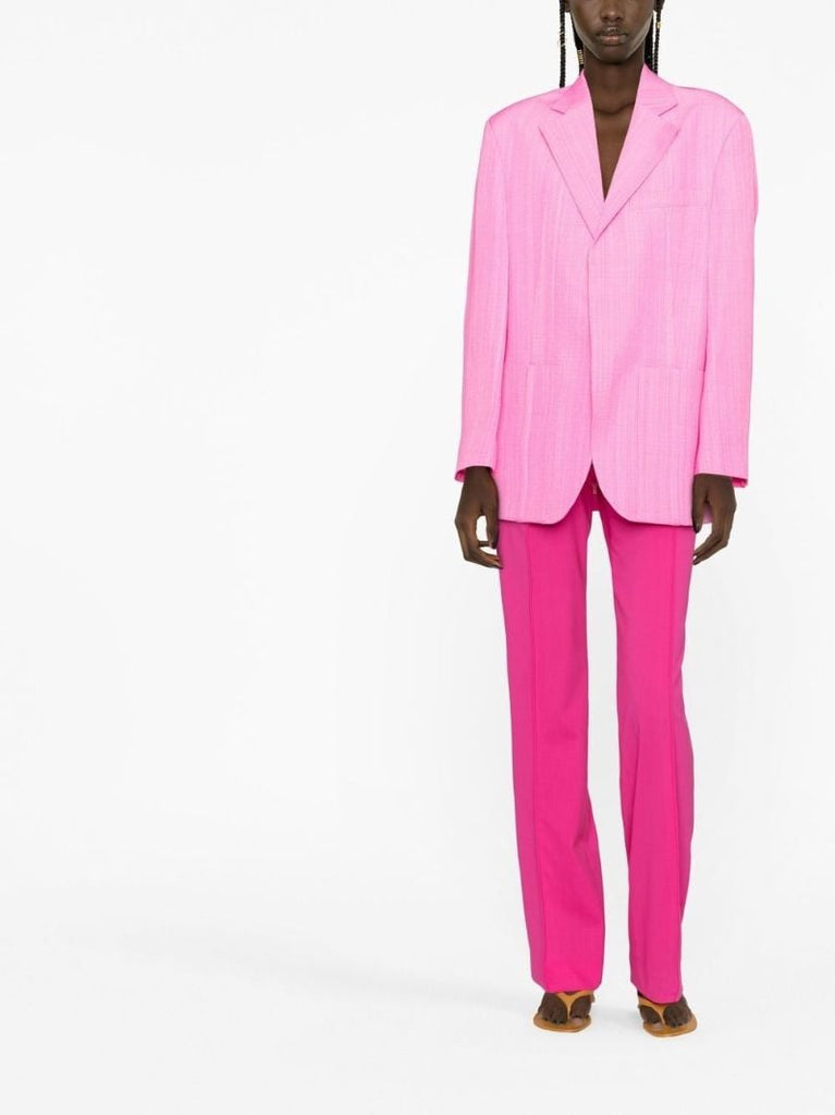 Pink La Veste D'homme Single-breasted Blazer
