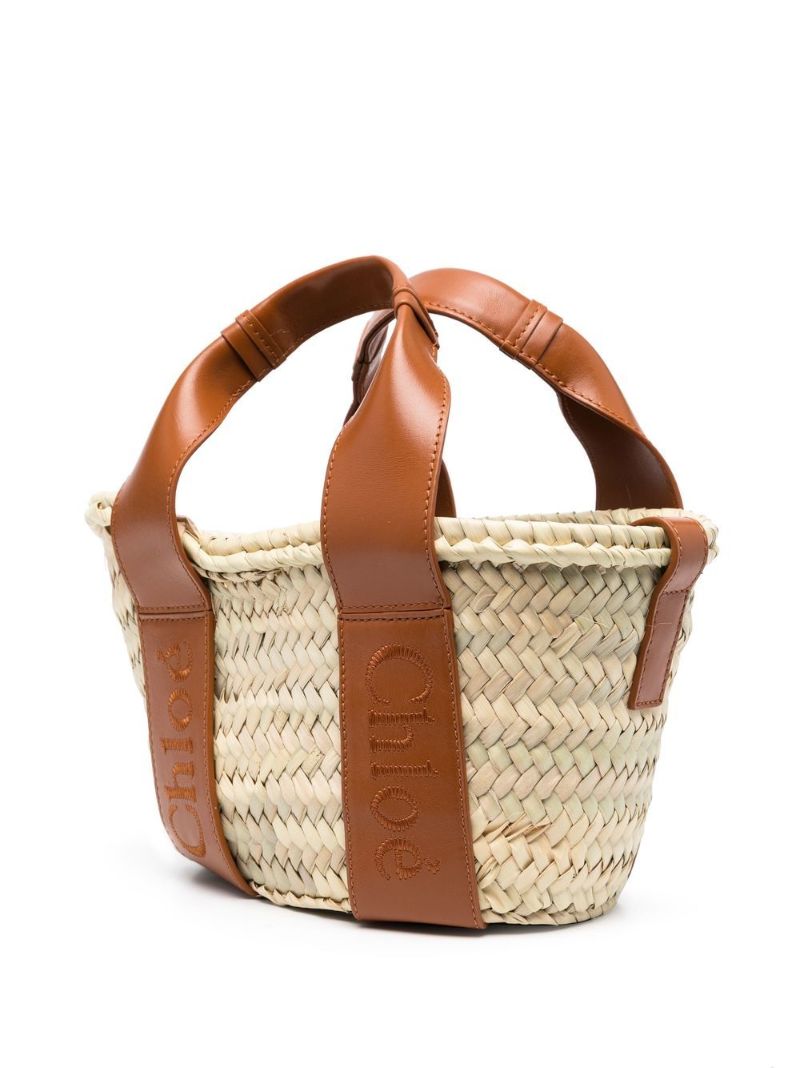 Neutral Sense Small Raffia Basket Bag