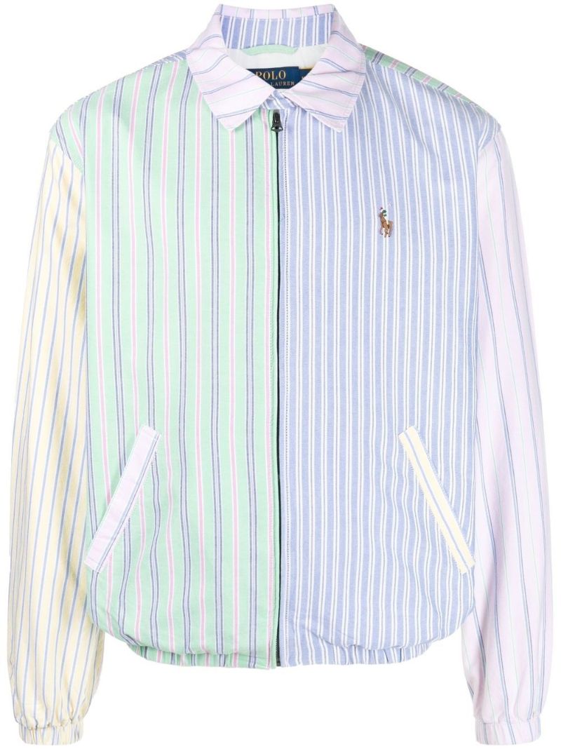 Blue Bayport Striped Oxford Fun Jacket