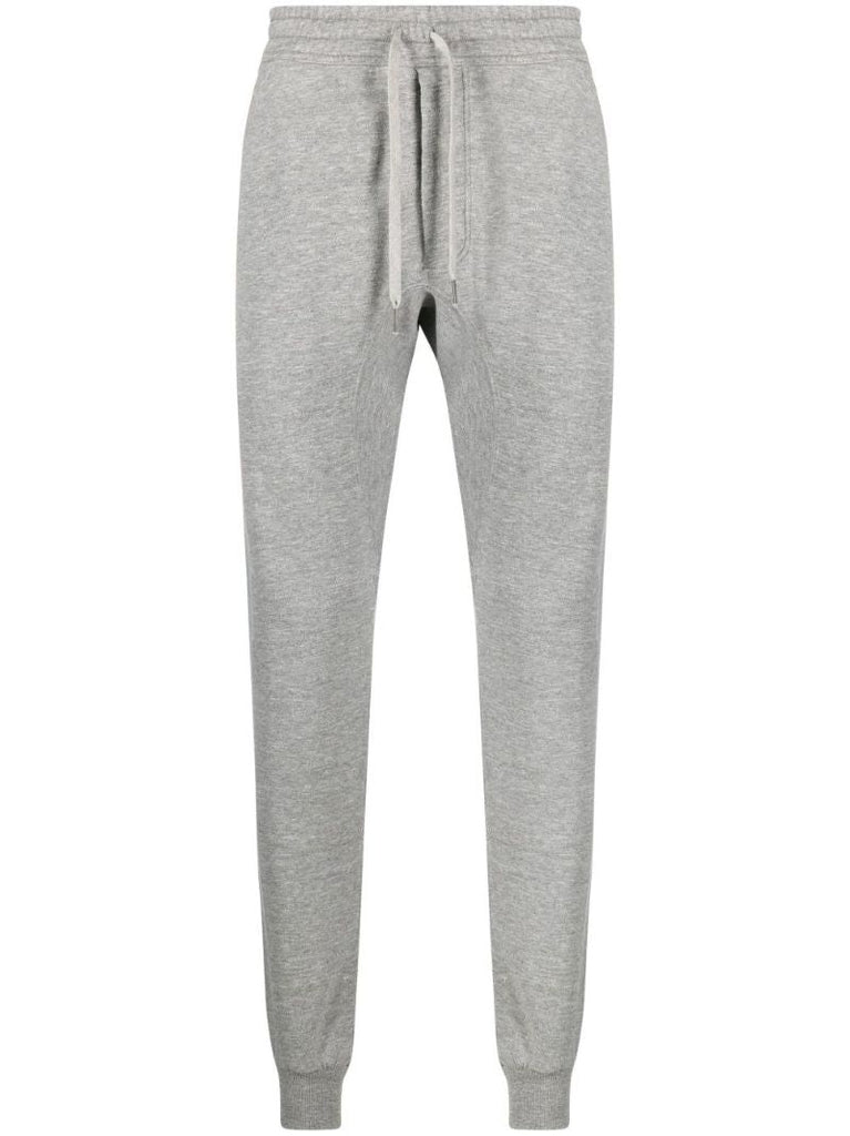 Grey Tapered Track Pants