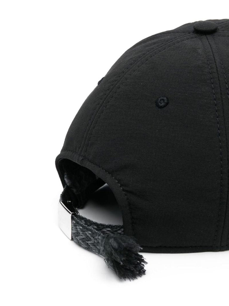 Black Logo Embroidered Cap