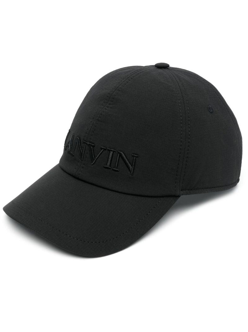 Black Logo Embroidered Cap