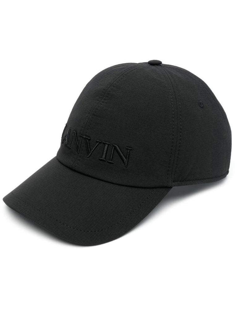 Black Logo Embroidered Cap
