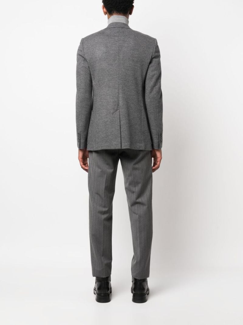 Grey MÃ_x0083_Â©lange Wool Suit Jacket