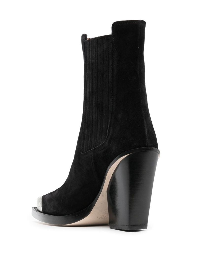 Black 100 Suede Ankle Boots