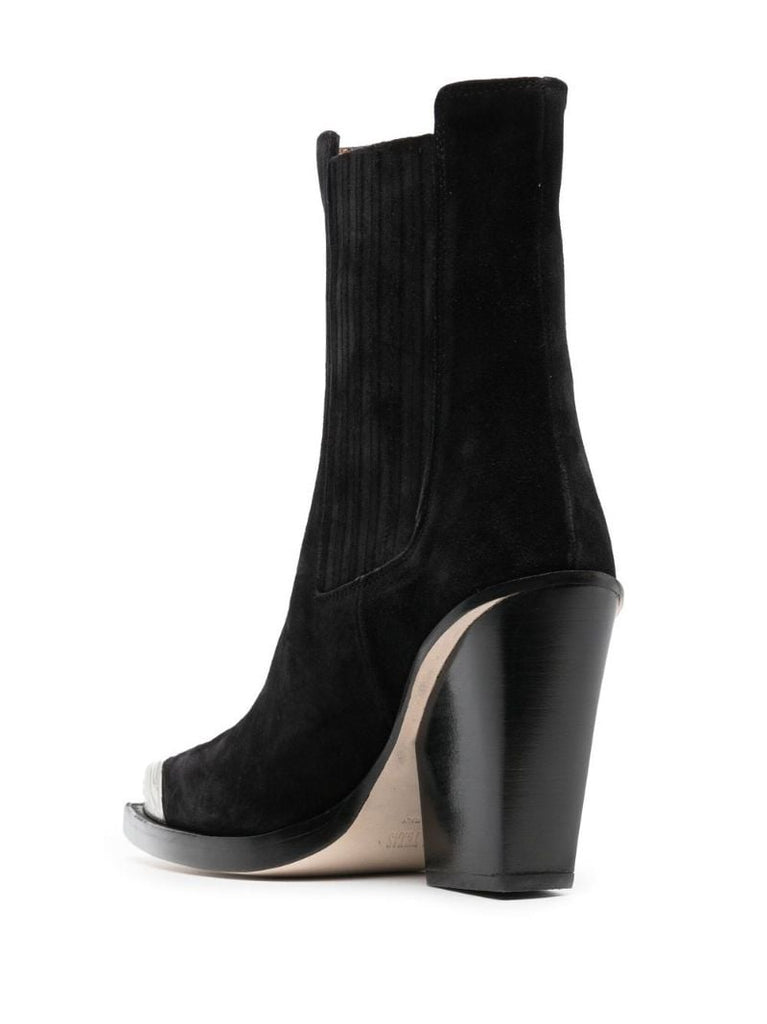 Black 100 Suede Ankle Boots