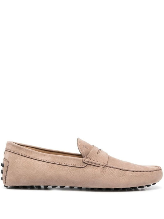 Neutral Gommino Suede Loafers