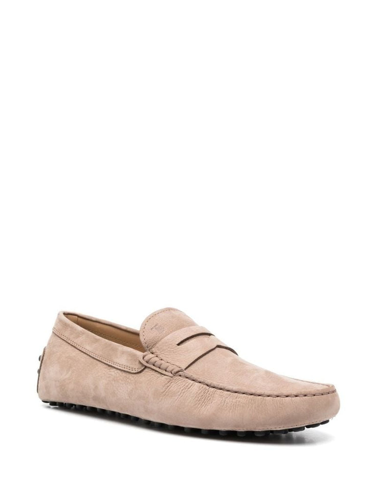 Neutral Gommino Suede Loafers