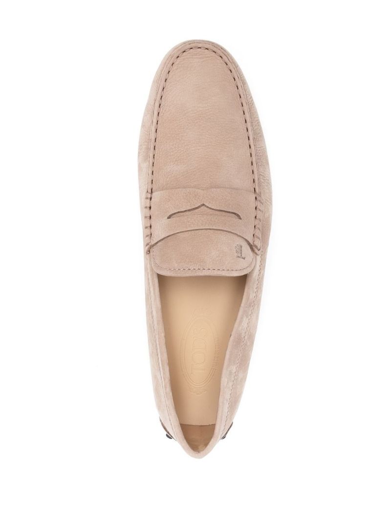 Neutral Gommino Suede Loafers