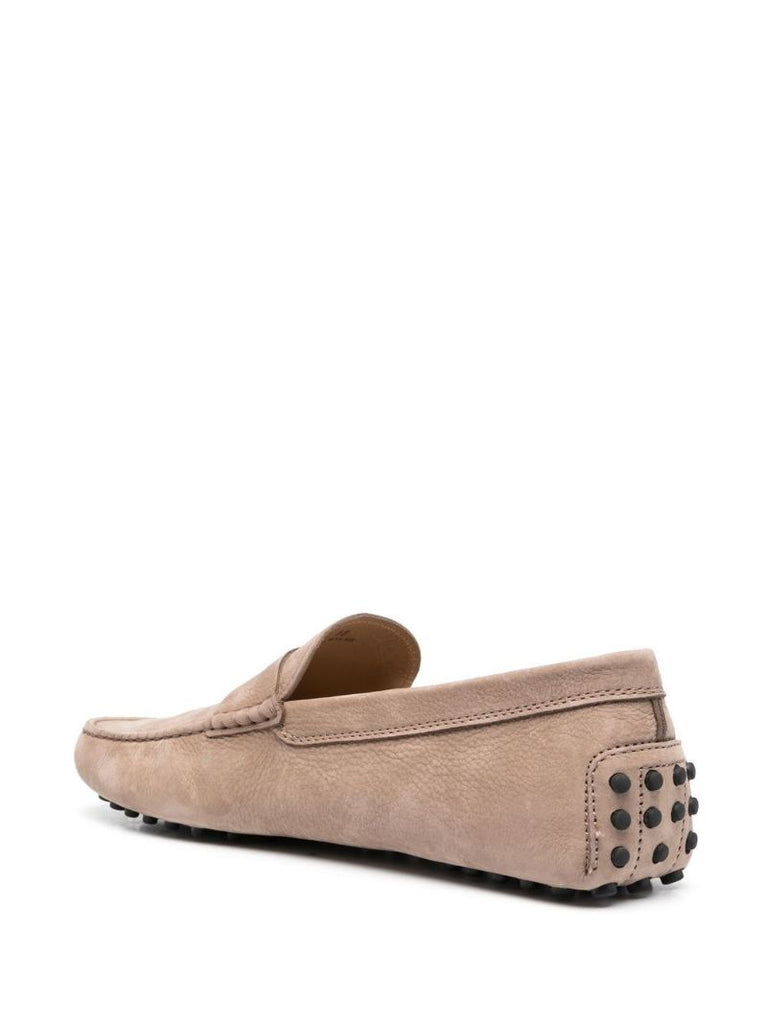 Neutral Gommino Suede Loafers