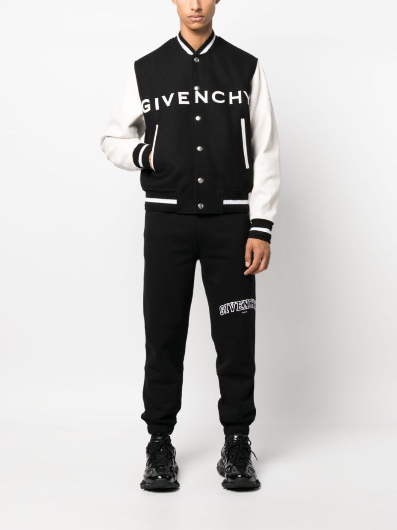 Black Logo-embroidered Cotton Track Pants