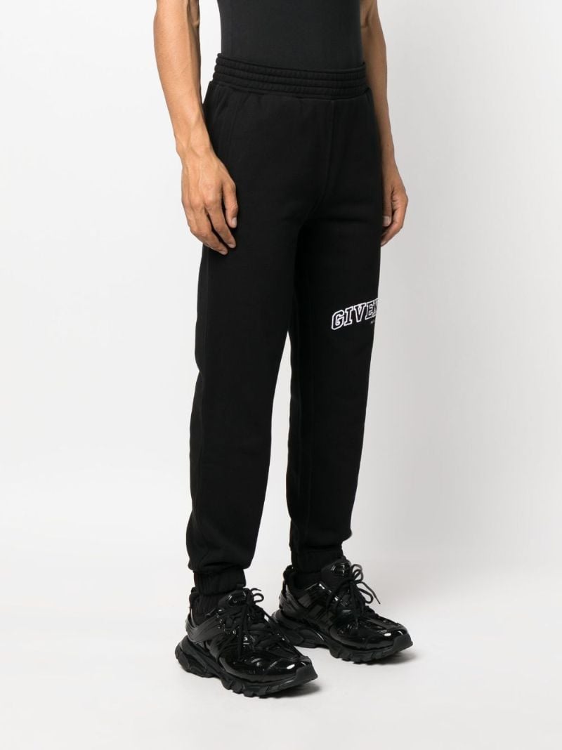 Black Logo-embroidered Cotton Track Pants