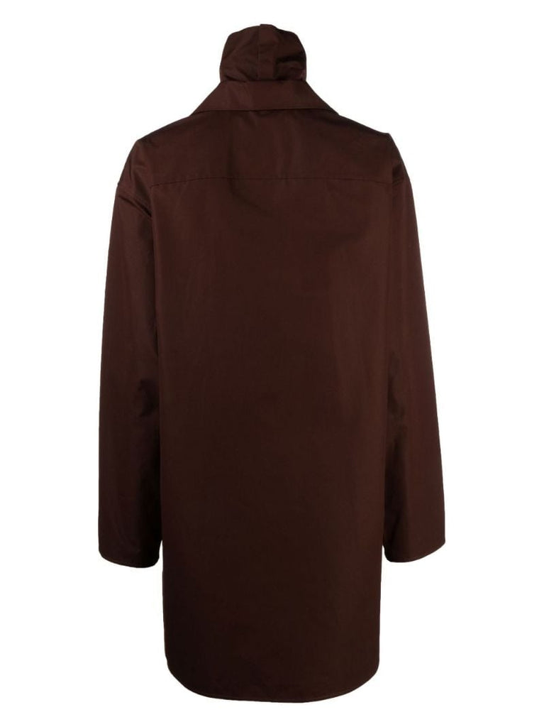 Brown High-neck Tunic Dress