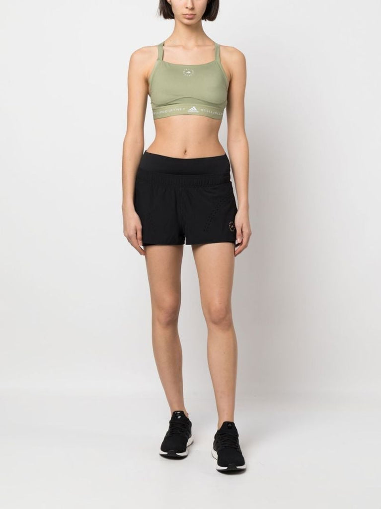 Green Truepurpose Logo Sports Bra