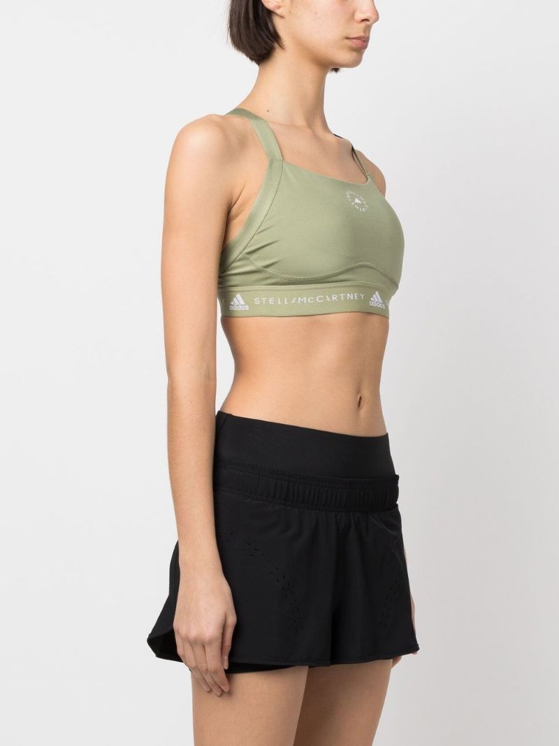 Green Truepurpose Logo Sports Bra