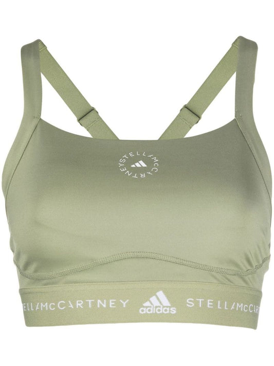 Green Truepurpose Logo Sports Bra
