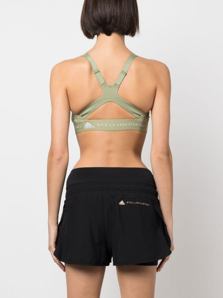 Green Truepurpose Logo Sports Bra