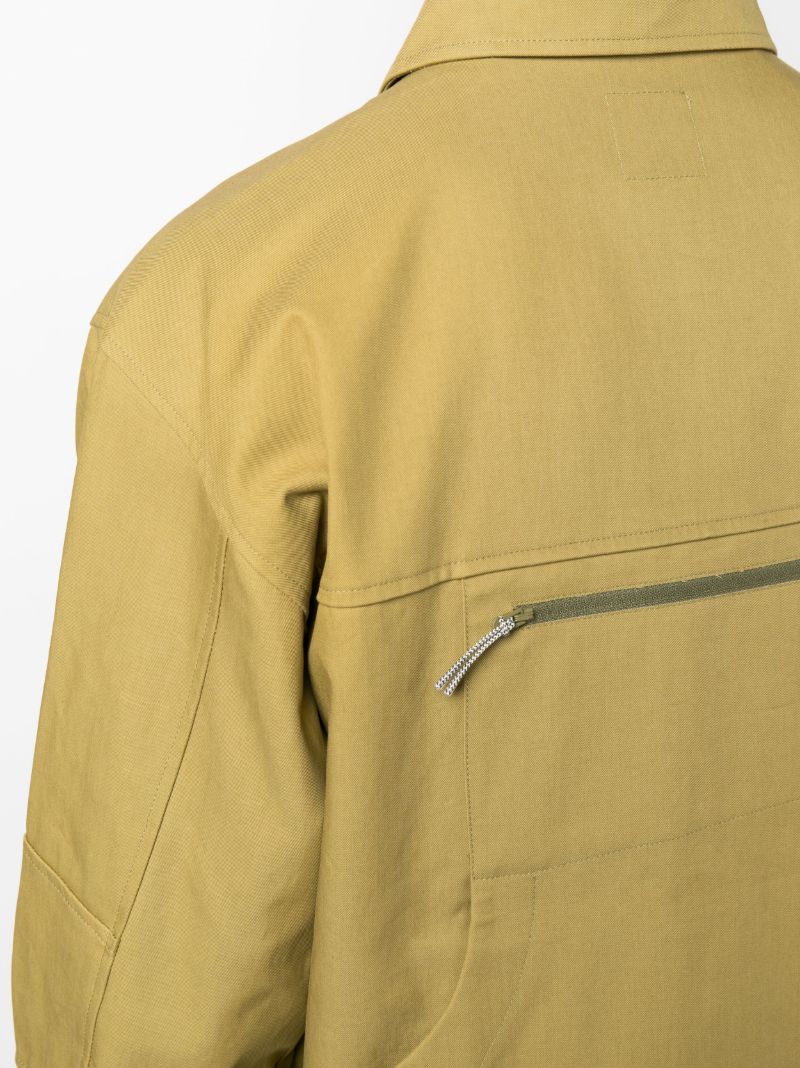 Green Zip-up Shirt Jacket
