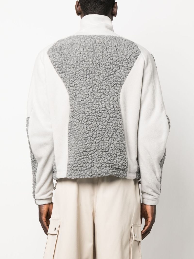 Grey Zip-up Fleece Sweatshirt