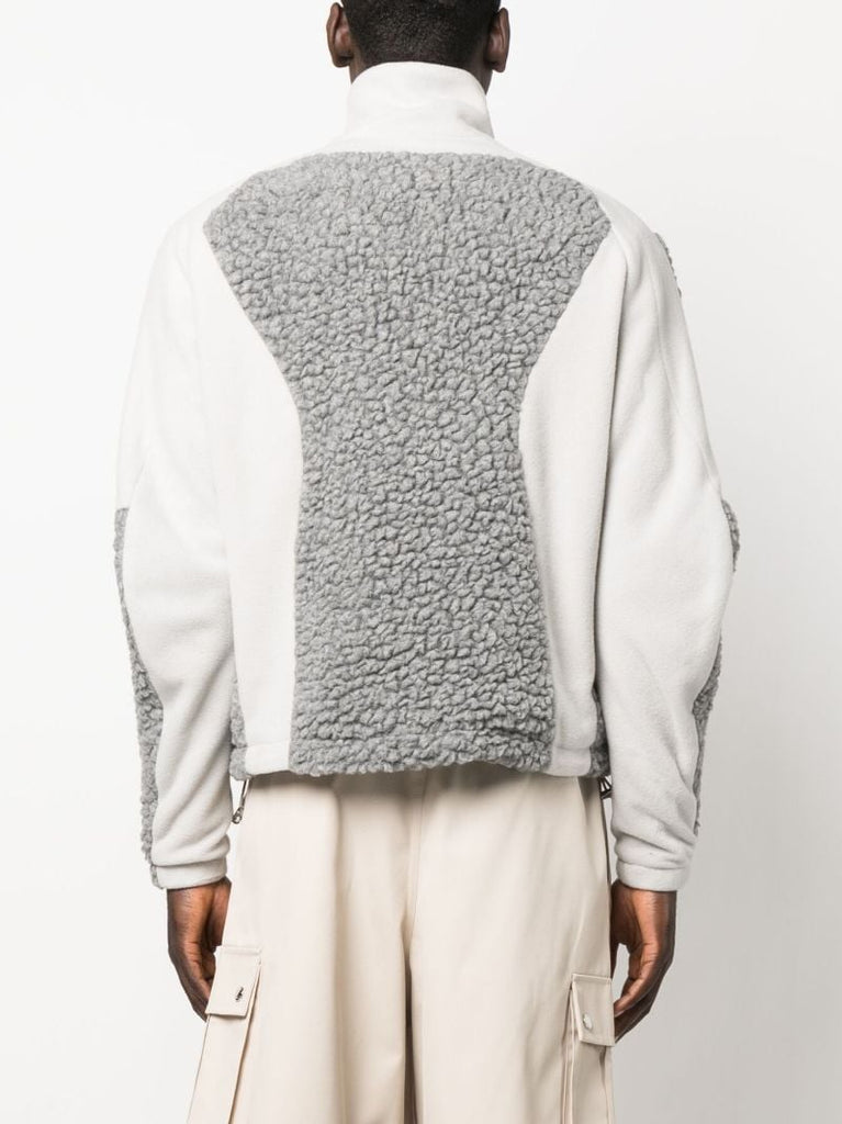 Grey Zip-up Fleece Sweatshirt