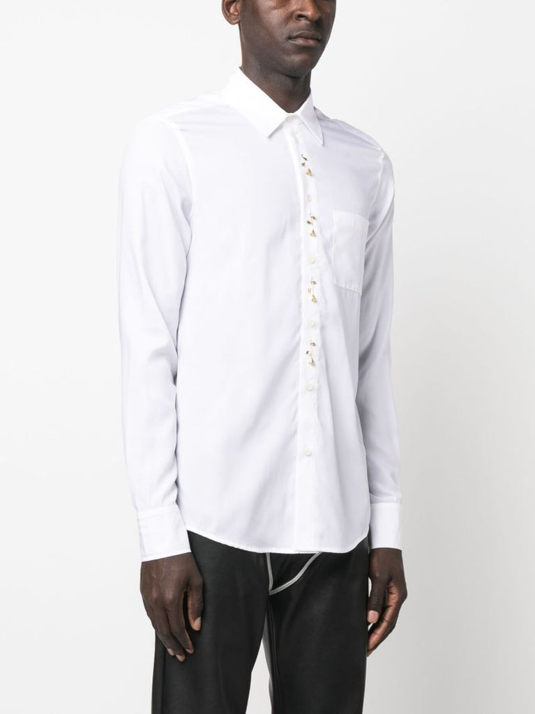 White Rose AppliquÃ_x0083_Â© Shirt