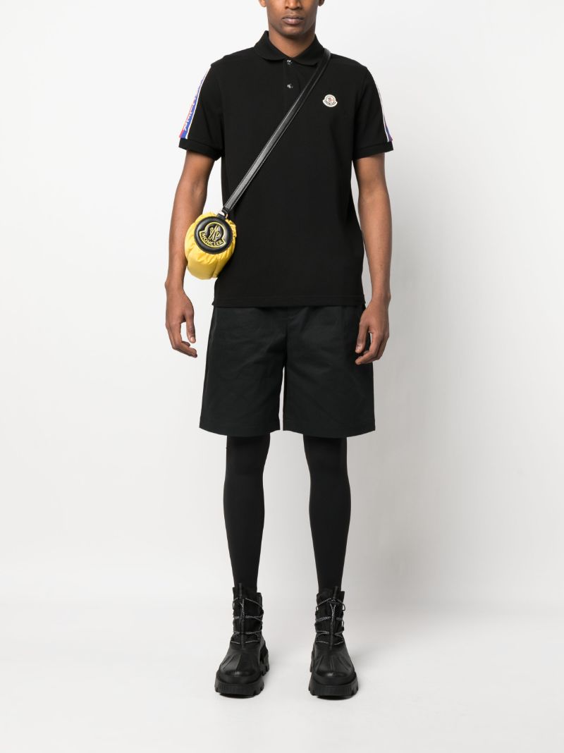 Black Logo Cotton Polo Shirt