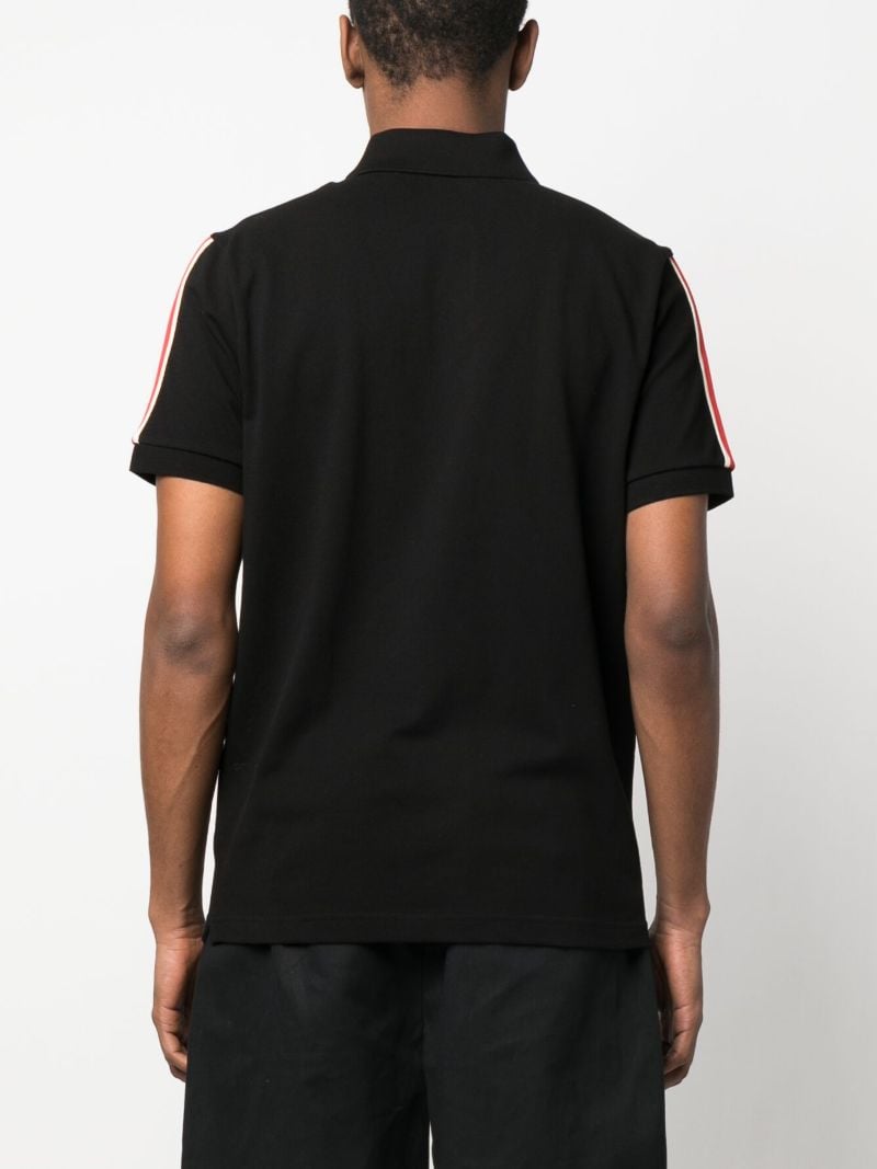 Black Logo Cotton Polo Shirt