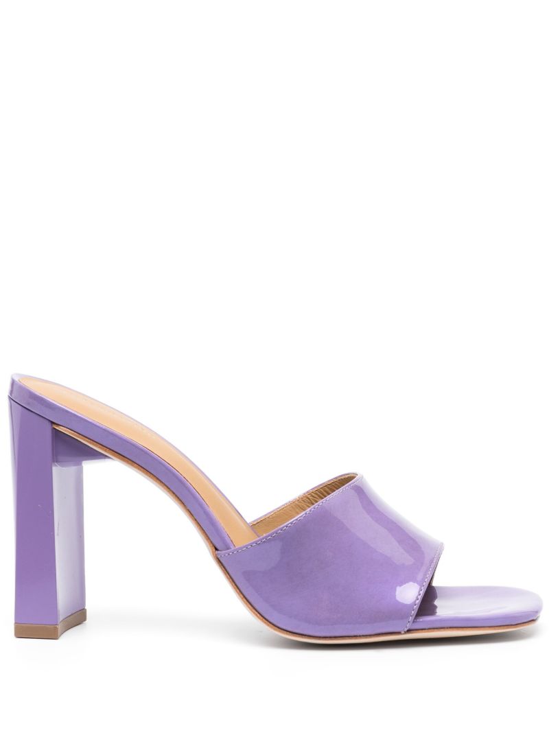 Purple Georgi 95 Patent Leather Mules