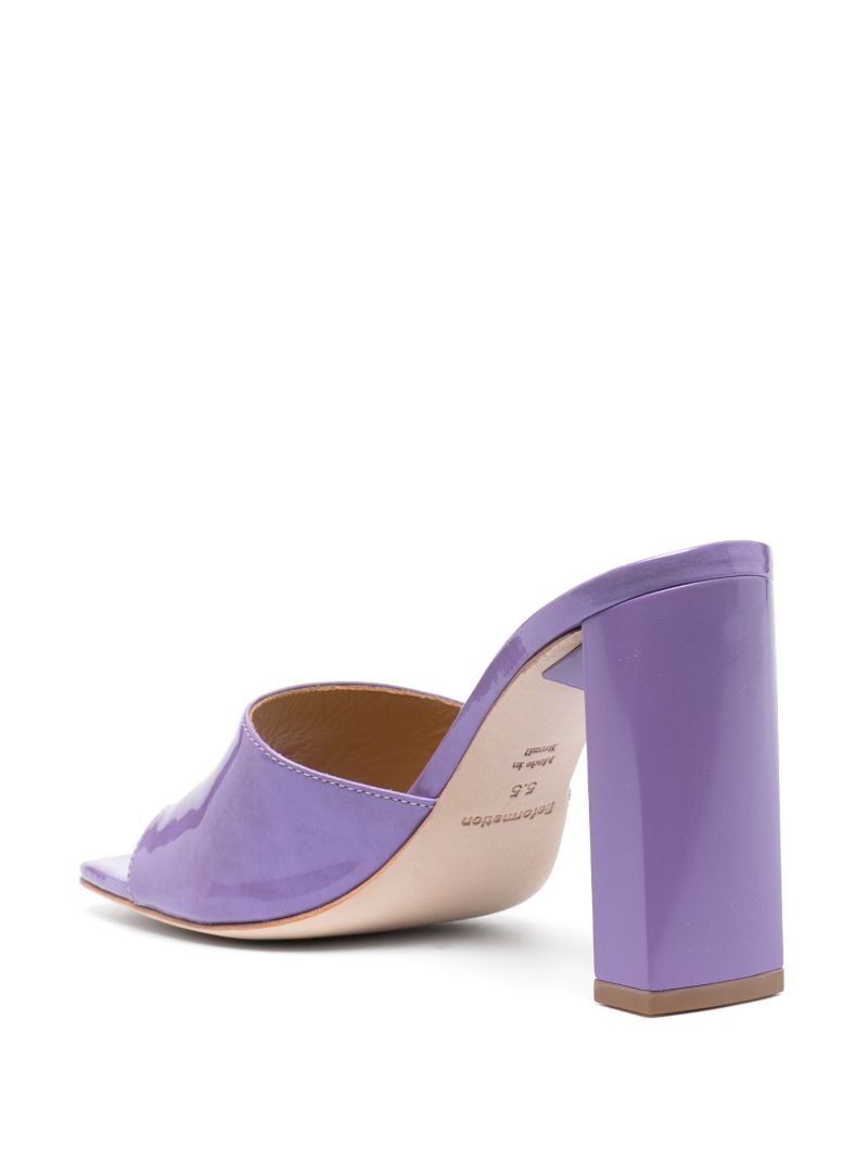 Purple Georgi 95 Patent Leather Mules