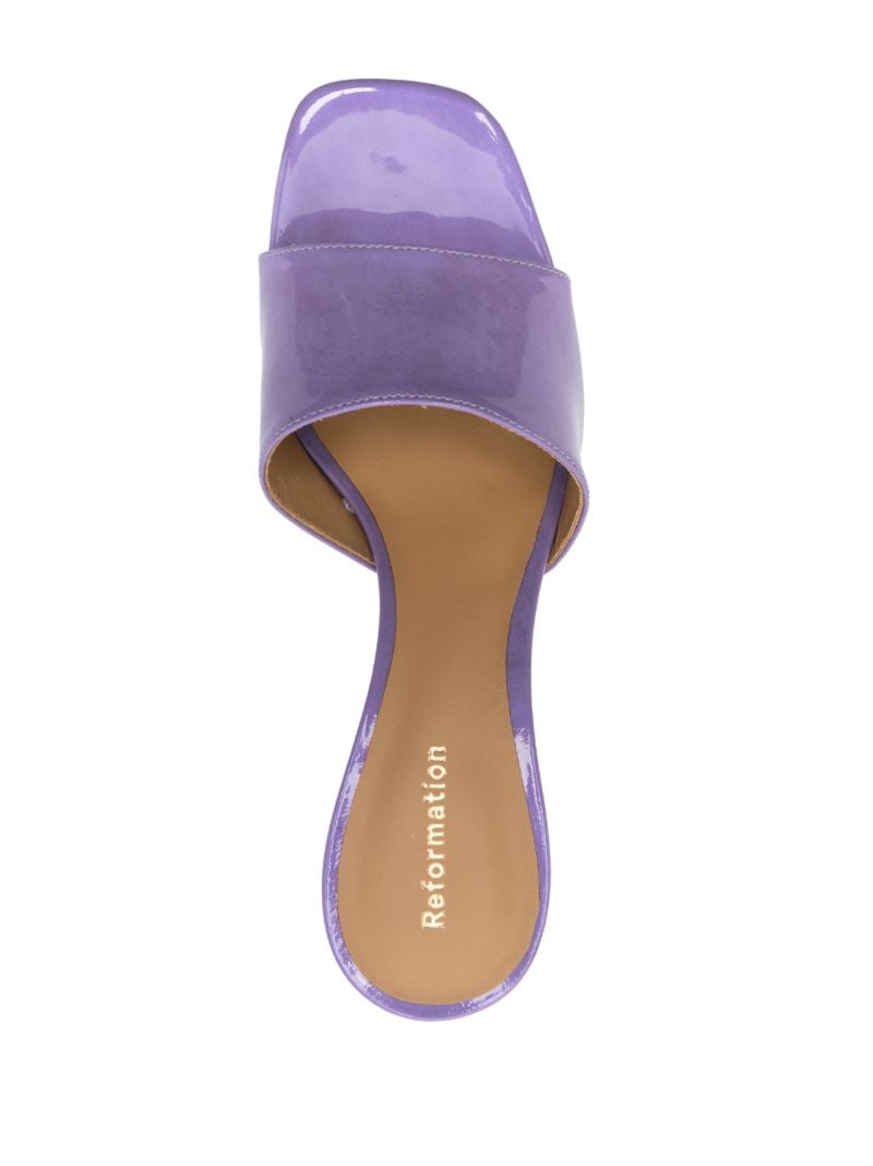 Purple Georgi 95 Patent Leather Mules