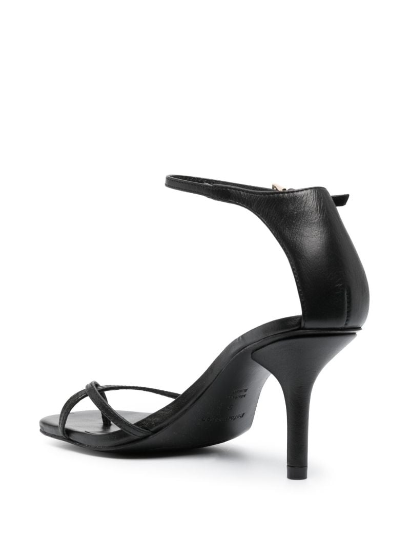 Black Gigi 75 Leather Sandals