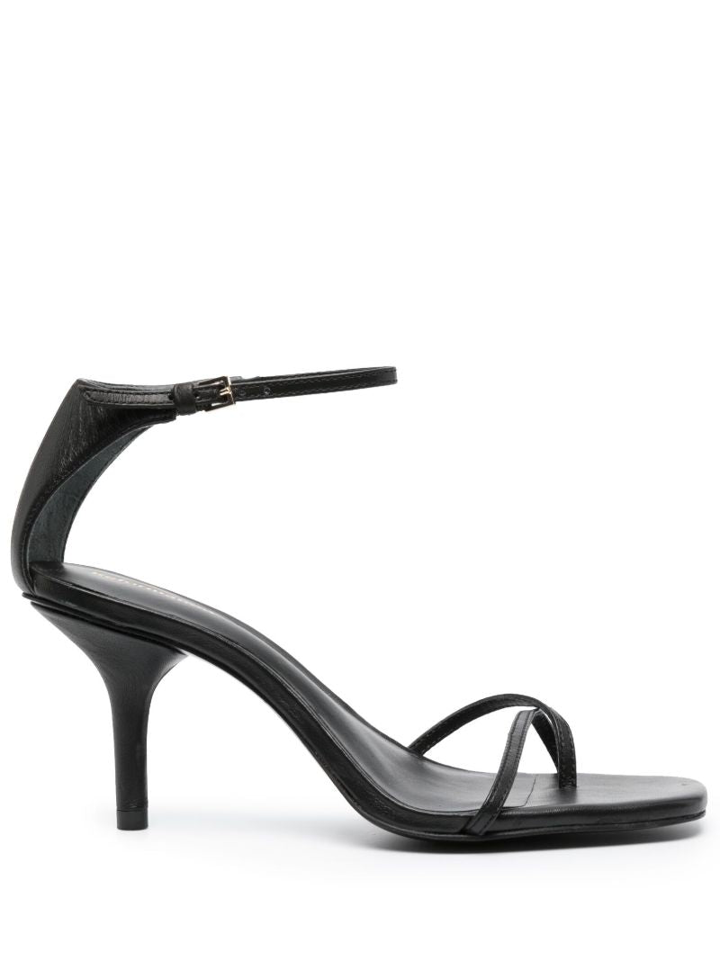 Black Gigi 75 Leather Sandals