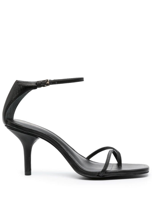 Black Gigi 75 Leather Sandals