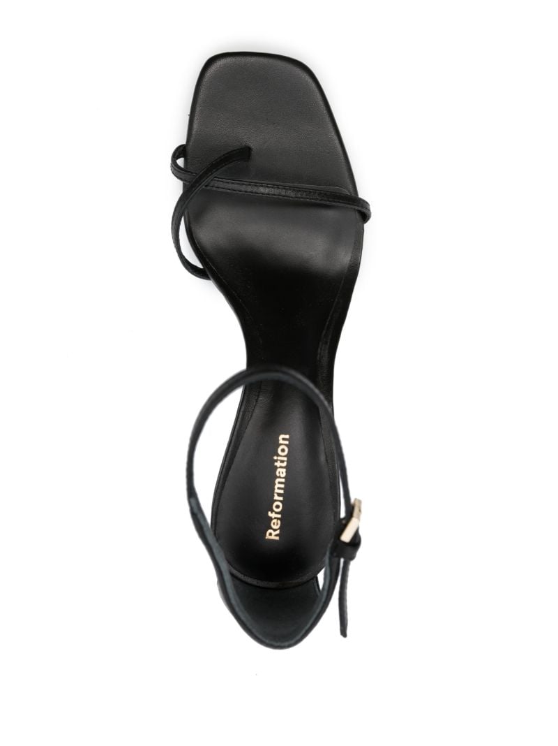 Black Gigi 75 Leather Sandals