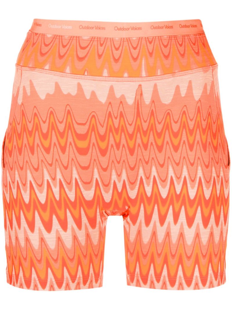 Orange Thrive 5-inch Printed Shorts