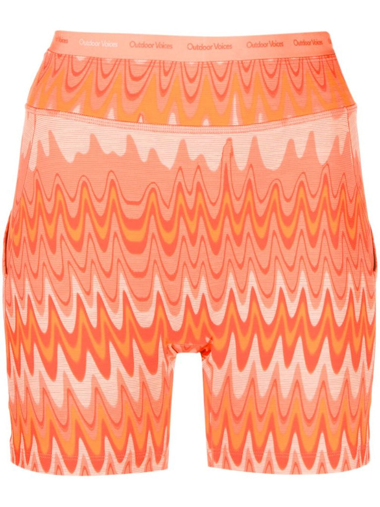 Orange Thrive 5-inch Printed Shorts