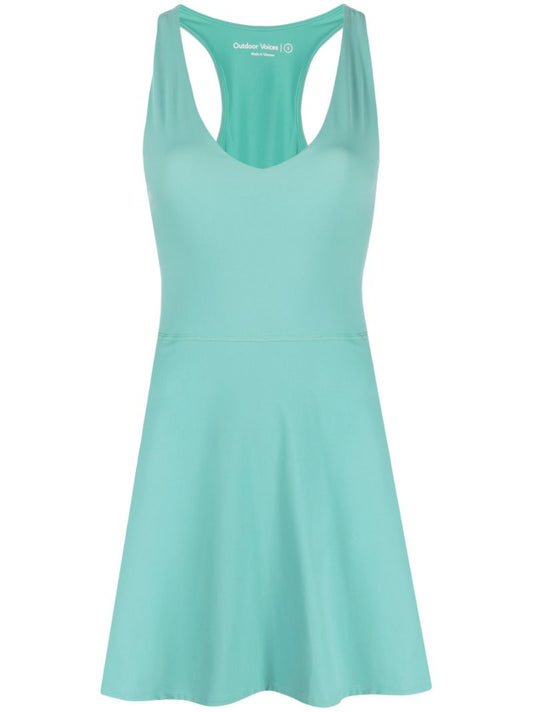 Green the Volley V-neck Dress